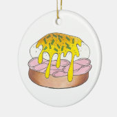 Eieren Benedict Breakfast Diner Food Foodie Ham Keramisch Ornament (Links)