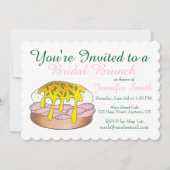 Eieren Benedict Bridal Wedding Shower Brunch Kaart (Voorkant)