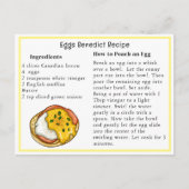 Eieren Benedict Day Recipe Briefkaart (Voorkant)