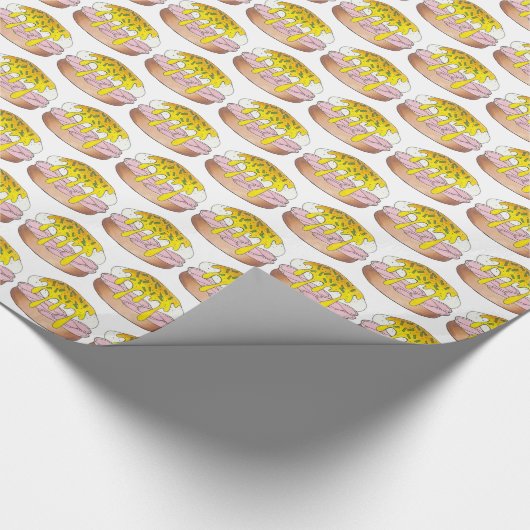 Eieren Benedict Diner Ontbijt Brunch Eten Cadeaupapier (Hoek)