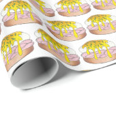 Eieren Benedict Diner Ontbijt Brunch Eten Cadeaupapier (Rol Hoek)