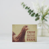 EIEREN - Boerderij - Organische eierboer met vrije Visitekaartje (Staand voorkant)