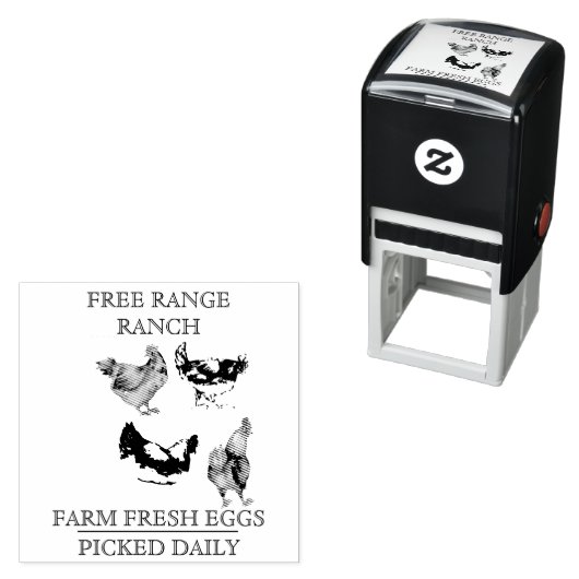 Eieren Boerderij Zelfinktende Stempel (In situ)