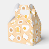 Eieren, brood, melk, koffie-ontbijtpatroon bedankdoosjes (Achterkant)