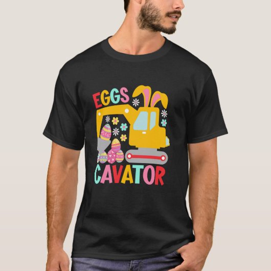 Eieren Cavator Paashaas Graafmachine Grappige Koni T-shirt (Voorkant)