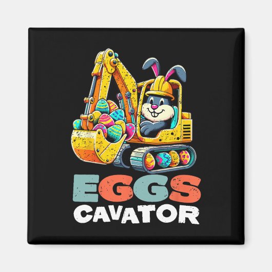 Eieren Cavator Paashaas Graafmachine Magneet (Voorkant)