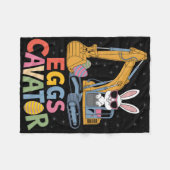 Eieren-cavator Paashaas graafmachine peuter jongen Fleece Deken (Voorkant (Horizontaal))