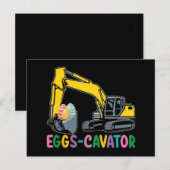 Eieren Cavator Pasen Ei Hunt Graafmachine Briefkaart (Voorkant / Achterkant)
