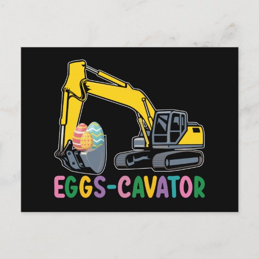 Eieren Cavator Pasen Ei Hunt Graafmachine Briefkaart (Voorkant)