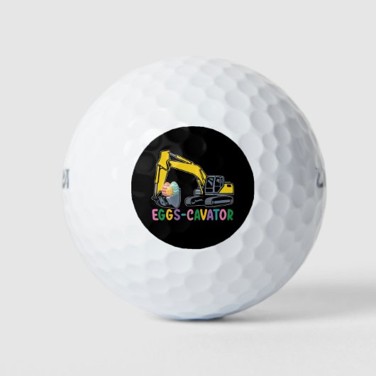 Eieren Cavator Pasen Ei Hunt Graafmachine Golfballen (Voorkant)