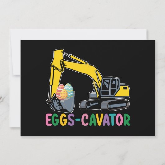 Eieren Cavator Pasen Ei Hunt Graafmachine Kaart (Voorkant)