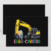 Eieren Cavator Pasen Ei Hunt Graafmachine Kaart (Voorkant / Achterkant)
