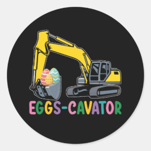 Eieren Cavator Pasen Ei Hunt Graafmachine Ronde Sticker