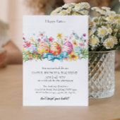 Eieren decoratie en eierjacht Uitnodiging