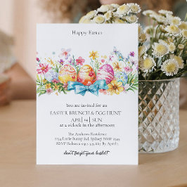 Eieren decoratie en eierjacht Uitnodiging