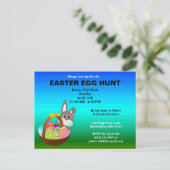 Eieren Easter Egg Hunt Budget Briefkaart Uitnodige (Staand voorkant)