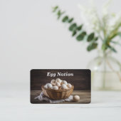 Eieren/eieren Visitekaartje (Staand voorkant)