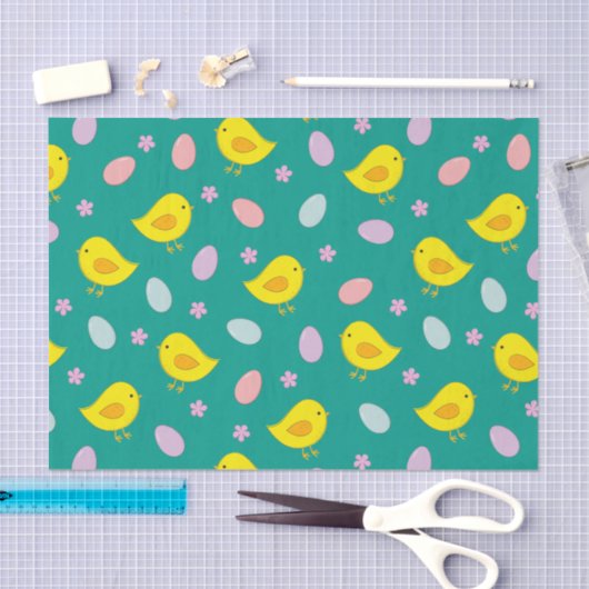 Eieren Eigen kleur Tissuepapier (Craft)