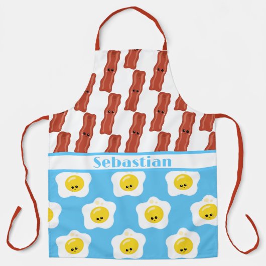 Eieren en Bacon Best Friends Forever Personalized Schort (Voorkant)