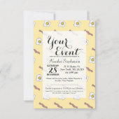 Eieren en Bacon Breakfast Foodie Funny Pattern Kaart (Voorkant)