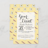 Eieren en Bacon Breakfast Foodie Funny Pattern Kaart (Voorkant / Achterkant)