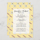 Eieren en Bacon Breakfast Foodie Funny Pattern Menu (Voorkant / Achterkant)