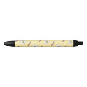 Eieren en Bacon Breakfast Foodie Funny Pattern Zwarte Inkt Pen (Voorkant)