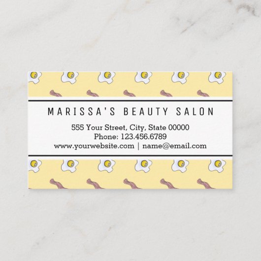 Eieren en Bacon Breakfast Foodie Loyalty Punch (Achterkant)