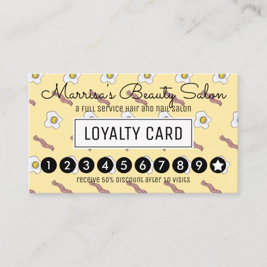 Eieren en Bacon Breakfast Foodie Loyalty Punch (Voorkant)