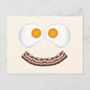 Eieren en Bacon Grin Briefkaart