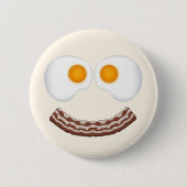 Eieren en Bacon Grin Button (Voorkant)