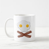 Eieren en Bacon Schedel Fun Mug Koffiemok (Links)