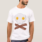 Eieren en Bacon Schedel Grappige T-shirt (Voorkant)