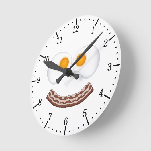 Eieren en bacteriegrammen ronde klok (Hoek)