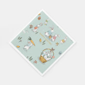 Eieren en karrots voor paasbundels - aangepast servet (Hoek)