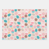 Eieren en kippen van het paashok inpakpapier vel (Voorkant)