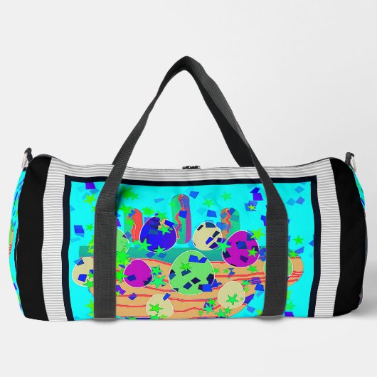 Eieren en koffie atletische sportschool gaan op re plunjezak (Voorkant)