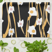 Eieren en noedels Inwendige patronen Theedoek (Gevouwen)