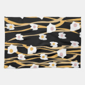 Eieren en noedels Inwendige patronen Theedoek (Horizontaal)