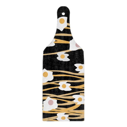 Eieren en noedels Inwendige patronen Uitsnijding Snijplank (Voorkant)