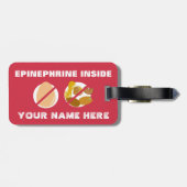 Eieren en Nut Allergy Alert Shark for Medical Kit Bagagelabel (Achterkant horizontaal)