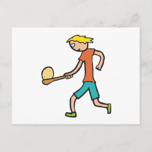 Eieren en speenraan briefkaart