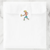 Eieren en speenraan ronde sticker (Tas)