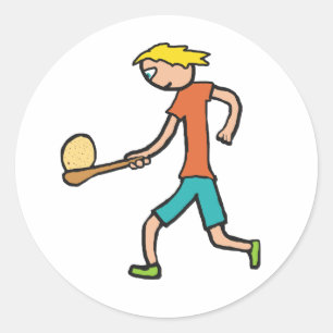 Eieren en speenraan ronde sticker