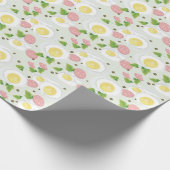 Eieren en worst Patroon Cadeaupapier (Hoek)