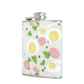 Eieren en worst Patroon Heupfles (Links)