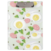 Eieren en worst Patroon Klembord (Voorkant)