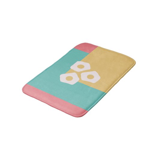 Eieren Fried Breakfast Colorful Badmat (Gekanteld)