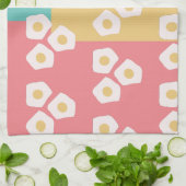 Eieren Fried Breakfast Colorful Theedoek (Gevouwen)