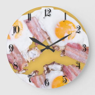 Eieren, gedroogd, met bacon grote klok